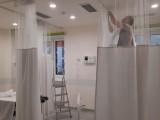 Московский стандарт в поликлинике, антистатические шторы-перегородки для больниц, клиник, центров ре 5